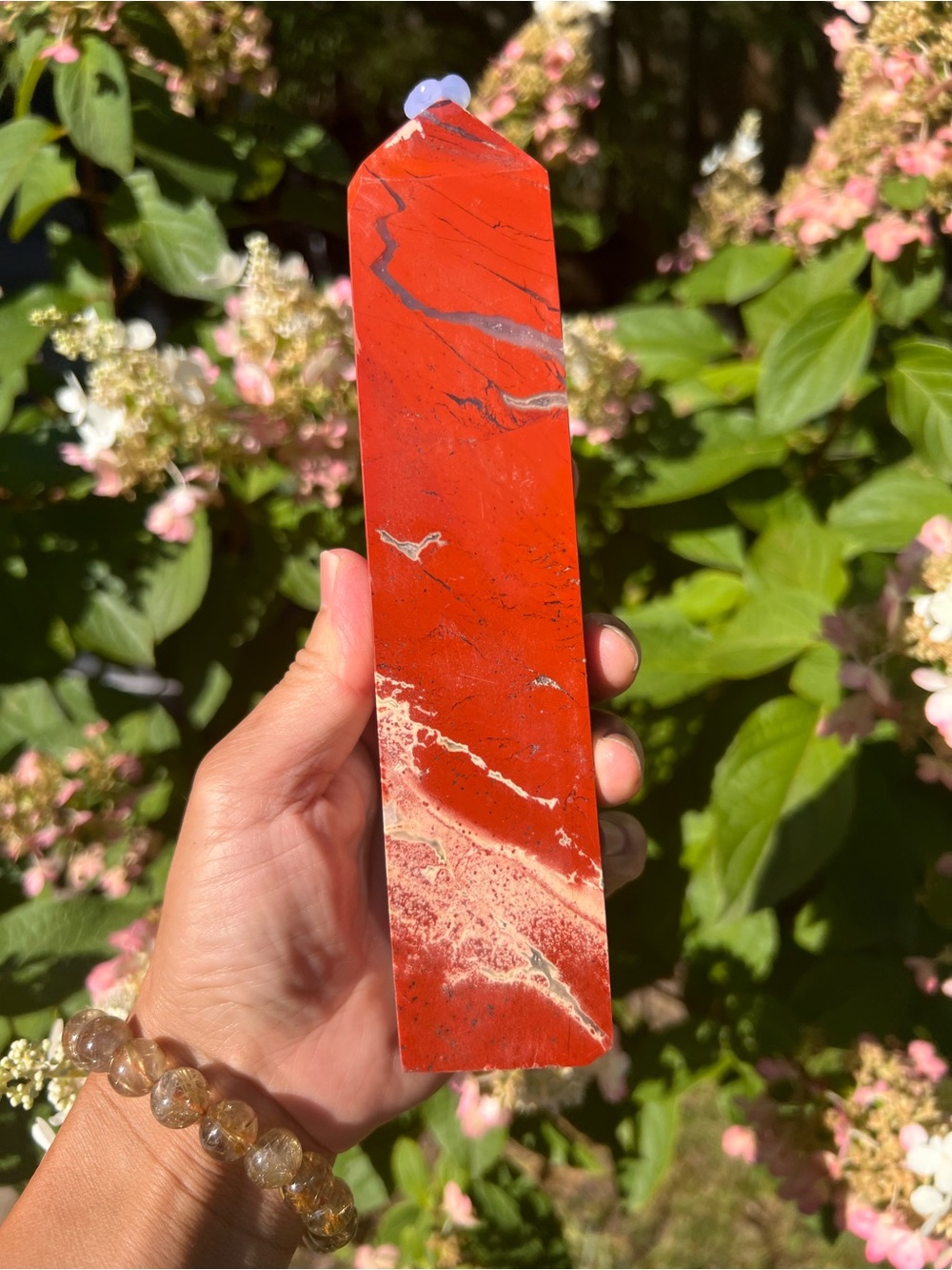 Red (1) Jasper Tower | crystal